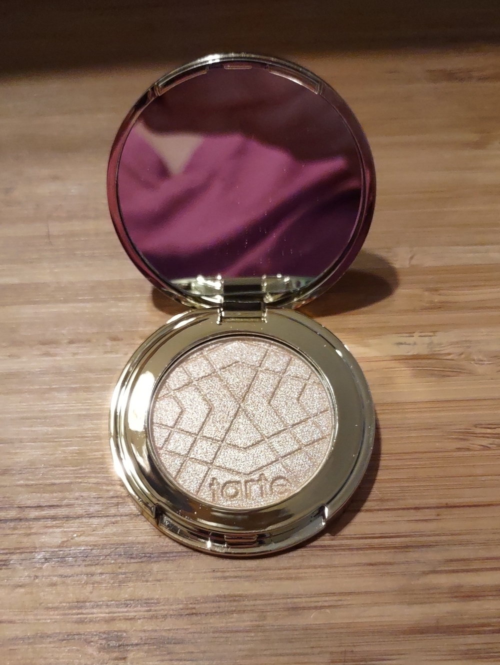 3 For $12.00 tarte Gold Shimmer Highlighter Compact - Champagne Gold